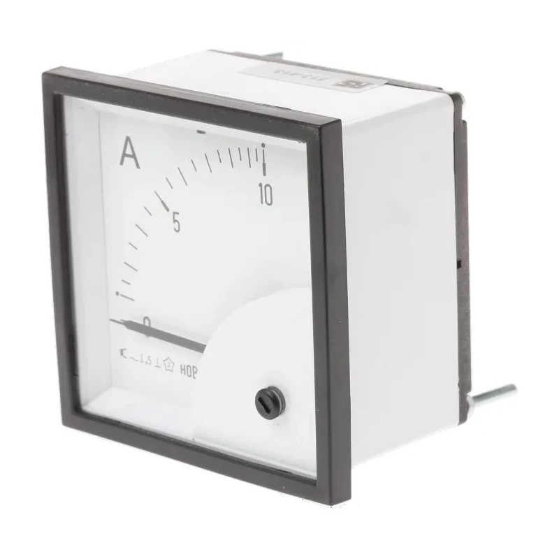HOBUT Analogue Panel Ammeter 100 A AC, 72 mm x 72 mm, Class 1.5 Moving Iron D72SD