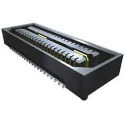Samtec QSE Series Straight Surface PCB Socket, 80-Contact, 2 Row, 0.8 mm Pitch, 23A, 225V QSE-040-01-L-D-A-K-TR