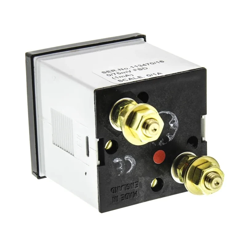 HOBUT Analogue Panel Ammeter 1 A DC, 48 mm x 48 mm, Class 1.5 Moving Coil D48MC