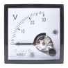 HOBUT D48 Series Analogue DC Voltmeter, 45 mm Cutout Height and Width, IEC Standard D481MCS30V/2-001