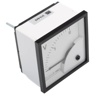HOBUT Analogue Voltmeter DC 68 mm Cutout Height and Width Series D72 D721MCS10V/2-001