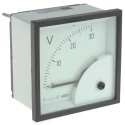 HOBUT D72 Series Analogue Voltmeter DC, 68 mm Cutout, 40°C Max Operating Temperature D721MCS30V/2-001