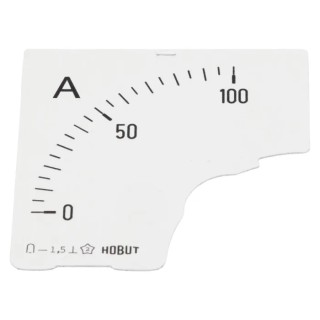 HOBUT Meter Scale for Use with Ammeter D72MC DIAL 0/100A, Panel Meter Accessory, United Kingdom