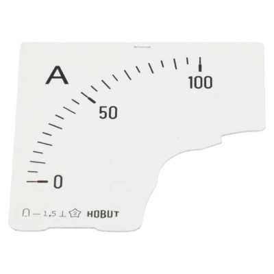 HOBUT Meter Scale for Use with Ammeter D72MC DIAL 0/100A, Panel Meter Accessory, United Kingdom