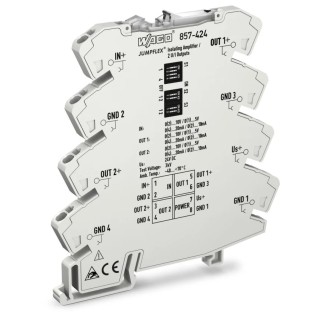 WAGO 857 Series Signal Conditioner Current/Voltage Input Current/Voltage Output 24V DC Supply 857-424
