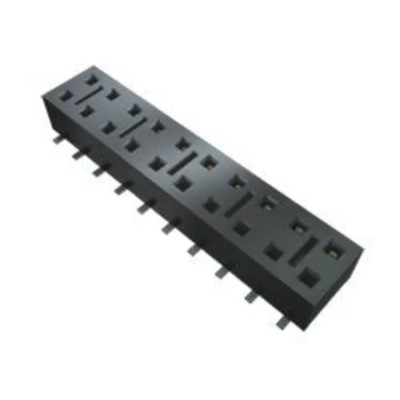 Samtec HLE Series Straight Through Hole PCB Socket 10-Contact 2 Row 2.54 mm Pitch Solder HLE-105-02-L-DV