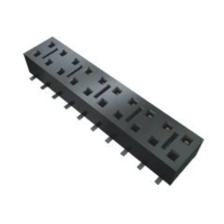 Samtec HLE Series Straight Through Hole PCB Socket, 10-Contact, 2 Row, 2.54 mm Pitch, 4.1 A, 400 V HLE-105-02-G-DV