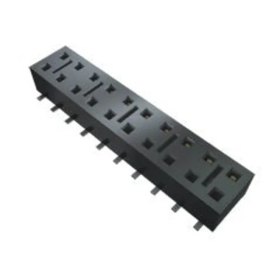 Samtec HLE Series Straight Through Hole PCB Socket, 10-Contact, 2 Row, 2.54 mm Pitch, 4.1 A, 400 V HLE-105-02-G-DV