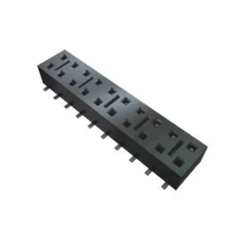 Samtec HLE Series Straight Through Hole PCB Socket, 10-Contact, 2 Row, 2.54 mm Pitch, 4.1 A, 400 V HLE-105-02-G-DV