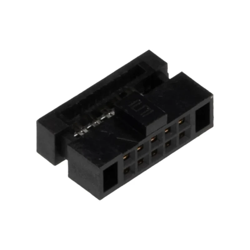 Samtec 10-Way 2 Row IDC Connector for Surface Mount, Straight Orientation, Gold or Tin over Nickel Plating FFSD-05-01-N