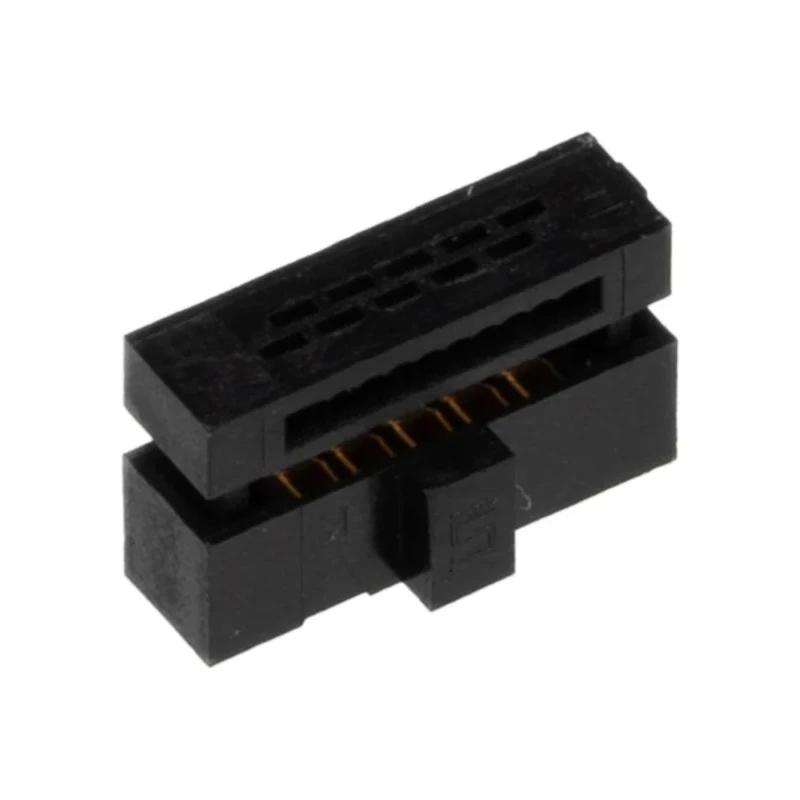 Samtec 10-Way 2 Row IDC Connector for Surface Mount, Straight Orientation, Gold or Tin over Nickel Plating FFSD-05-01-N