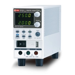 RS PRO Digital Bench Power Supply 1-Output 0 V to 250 V 100 W 2 A Max 180-4808