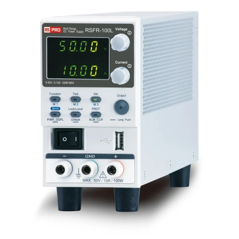 RS PRO Digital Bench Power Supply, 1-Output 0 V to 50V, 100 W, 10 A Max 180-4806