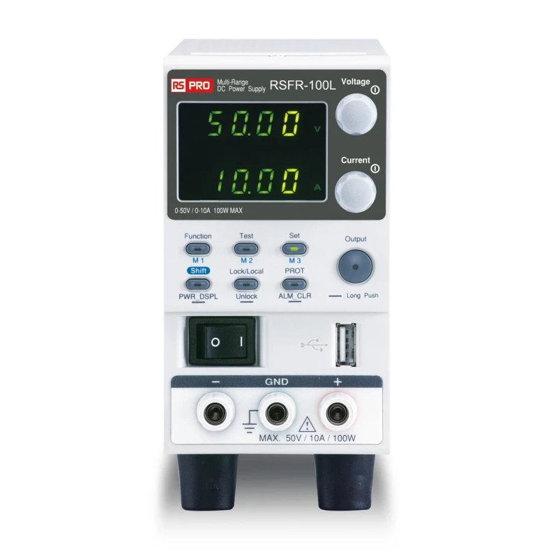 RS PRO Digital Bench Power Supply, 1-Output 0 V to 50V, 100 W, 10 A Max 180-4806