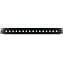 S2CEB Black Steel Rack Panel 1U 483 mm Length 88 mm Width 