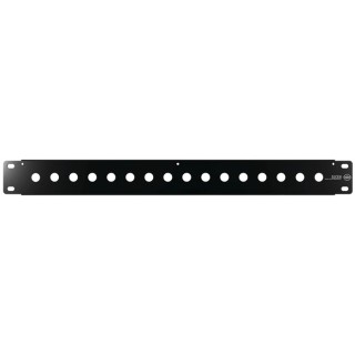 S2CEB Black Steel Rack Panel 1U 483 mm Length 88 mm Width 
