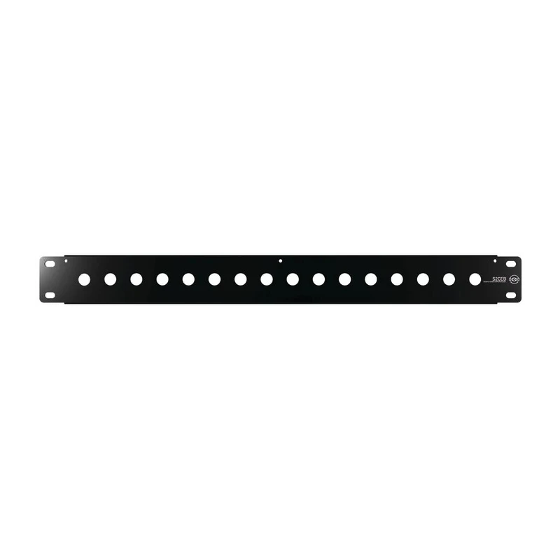 S2CEB Black Steel Rack Panel 1U 483 mm Length 88 mm Width 