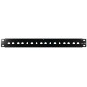 S2CEB Black Steel Rack Panel 1U 483 mm Length 88 mm Width
