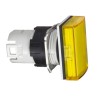 Schneider Electric Yellow Pilot Light Head 16 mm Cutout Harmony Series ZB6DV5