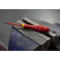 Facom Insulated Screwdriver with 75 mm Blade, VDE/1000V Approved, 178mm Overall Length AT2.5X75VE