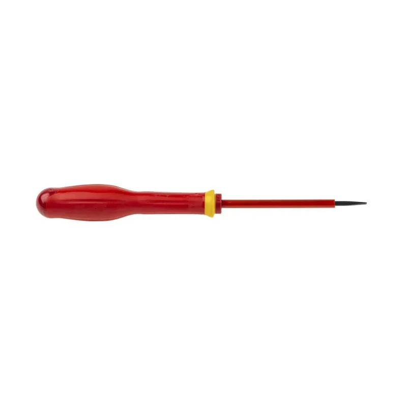 Facom Insulated Screwdriver with 75 mm Blade, VDE/1000V Approved, 178mm Overall Length AT2.5X75VE