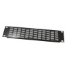 S2CEB Black Steel 4 U Ventilated Rack Panel 483 mm Length 176 mm Width