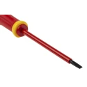 Facom Insulated Screwdriver 100 mm Blade, VDE/1000V Approved, 210mm Overall AT4X100VE