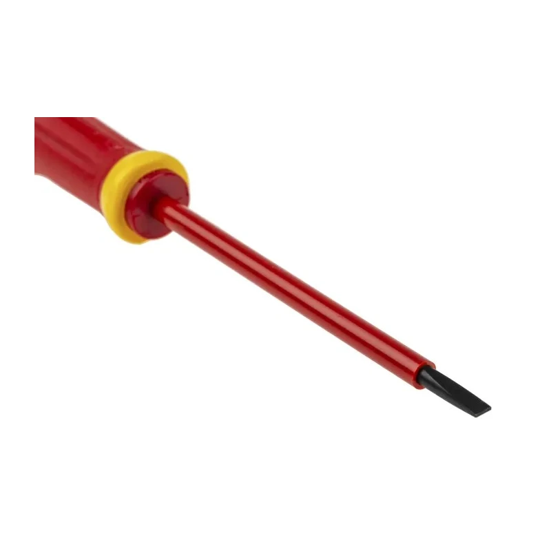 Facom Insulated Screwdriver 100 mm Blade, VDE/1000V Approved, 210mm Overall AT4X100VE