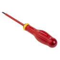 Facom Insulated Screwdriver 100 mm Blade, VDE/1000V Approved, 210mm Overall AT4X100VE