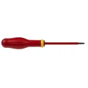 Facom Insulated Screwdriver 100 mm Blade, VDE/1000V Approved, 210mm Overall AT4X100VE