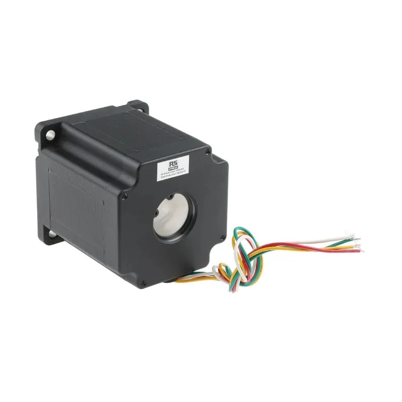 RS PRO Hybrid Stepper Motor 2.56V, 7Nm Torque, 1.8° Step Angle, 85.85 x 85.85 mm Frame, 12.7 mm Shaft 180-5295