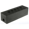 Schneider Electric Black Plastic Harmony Push Button Enclosure 5 Hole 22 mm Diameter XALG05