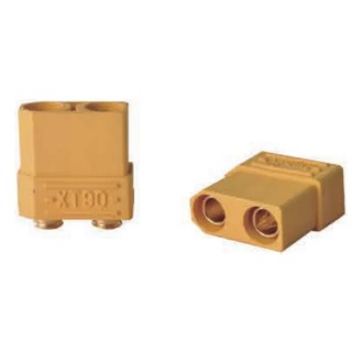RS PRO Compact Power Connector Cable 2 Poles 500V DC 40A Female Cable Mount Brass Contact Gold Plating 180-5381