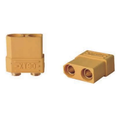RS PRO Compact Power Connector Cable 2 Poles 500V DC 40A Female Cable Mount Brass Contact Gold Plating 180-5381