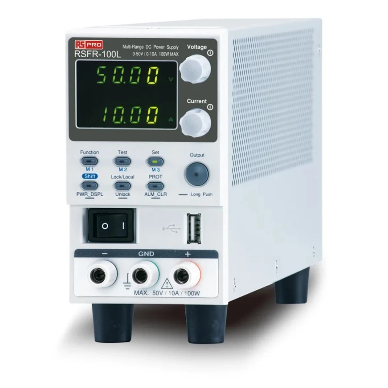RS PRO Digital Bench Power Supply 1-Output 0 V to 50 V 100 W 10 A Max 180-4807