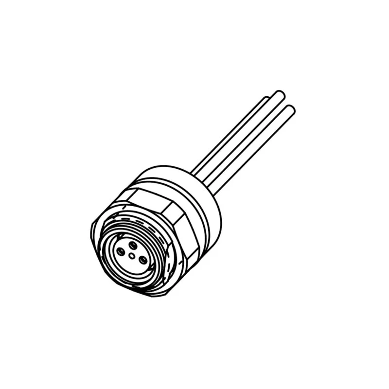 Brad from Molex Industrial Circular Connector Panel Mount 4 Contacts Socket Female IP67 60, 75V Nano-Change Series 1200908037