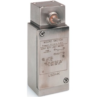 Honeywell Technologies HDLS Series Rotary Head Limit Switch, DPDT, Snap Action, Stainless Steel Housing, 240V AC, 10A LS2A4L