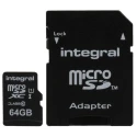 Integral Memory 64 GB MicroSDXC microSD Card Class 10 INMSDX64G10-90U1