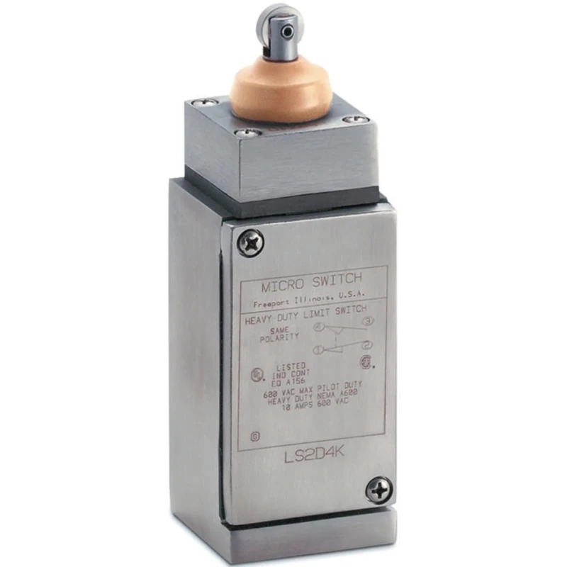 Honeywell Technologies HDLS Series Plunger Limit Switch DPDT 240V AC 10A Stainless Steel Housing LS2D4L