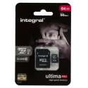 Integral Memory 64 GB MicroSDXC microSD Card Class 10 INMSDX64G10-90U1