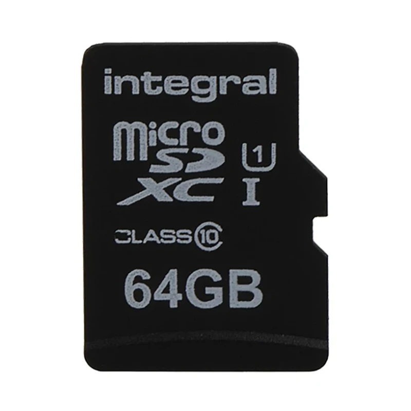 Integral Memory 64 GB MicroSDXC microSD Card Class 10 INMSDX64G10-90U1