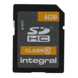 Integral Memory 4 GB SDHC SD Card Class 10 INSDH4G10V1