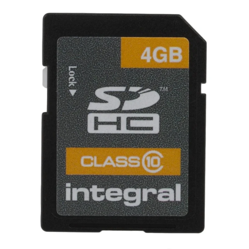 Integral Memory 4 GB SDHC SD Card Class 10 INSDH4G10V1
