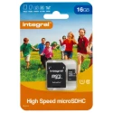 Integral Memory 16 GB MicroSDHC microSD Card Class 10 UHS 1 U1 INMSDH16G10-90UNI