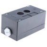 Schneider Electric Black Plastic Harmony Push Button Enclosure 2 Hole 22 mm Diameter XALG02