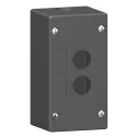 Schneider Electric Black Plastic Harmony Push Button Enclosure 2 Hole 22 mm Diameter XALG02