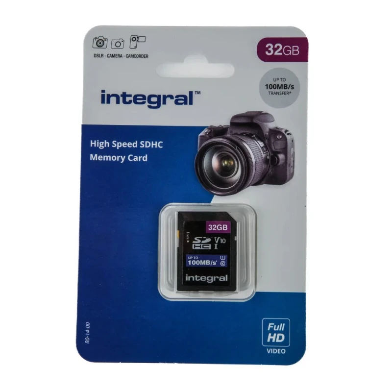 Integral Memory 32 GB SDHC SD Card Class 10 UHS 1 U1 INSDH32G-100V10