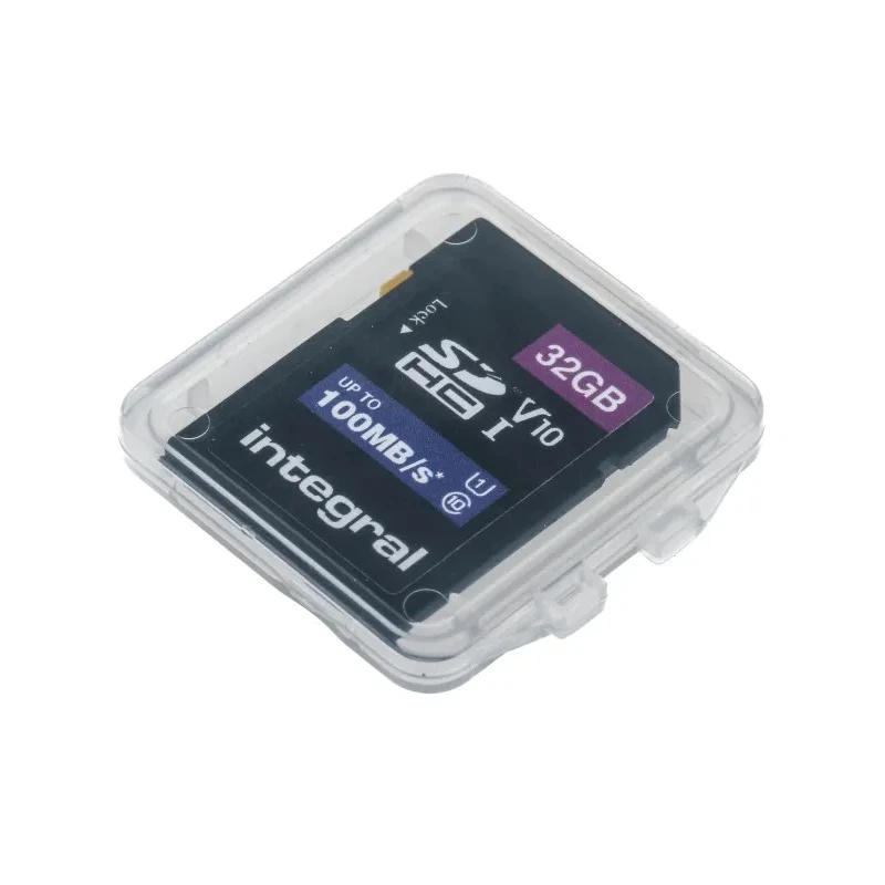 Integral Memory 32 GB SDHC SD Card Class 10 UHS 1 U1 INSDH32G-100V10