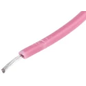 RS PRO Pink Hook Up Wire, 22 AWG, 16/0.2 mm Core Strands, 100 m Length, Polyvinyl Chloride Jacket, 105°C Max 180-5920