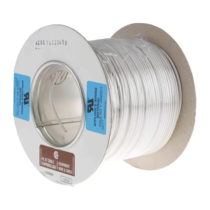 RS PRO White Hook Up Wire, 22 AWG, 16/0.2 mm Core Strands, 0.2 mm Strand Size, 100 m Length, Polyvinyl Chloride 180-5918